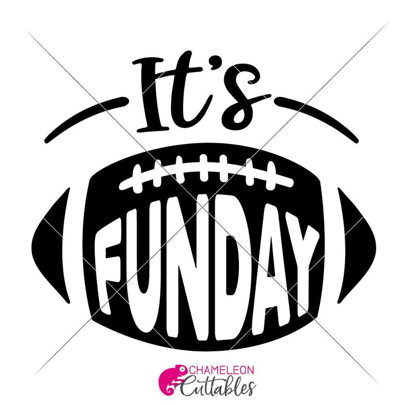 Its Football Funday Svg Png Dxf Eps Svg Dxf Png Cutting File