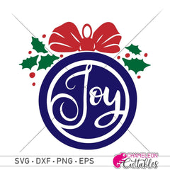 Joy Ornament Svg Png Dxf Eps Svg Dxf Png Cutting File