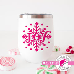 Joy Snowflake svg png dxf eps jpeg SVG DXF PNG Cutting File
