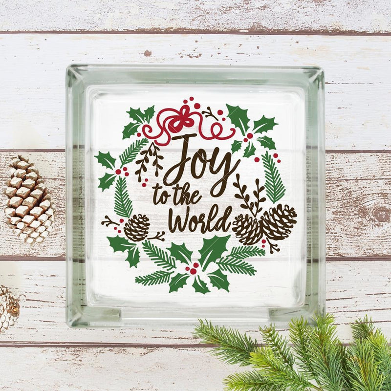 Joy To The World Wreath Svg Png Dxf Eps Svg Dxf Png Cutting File