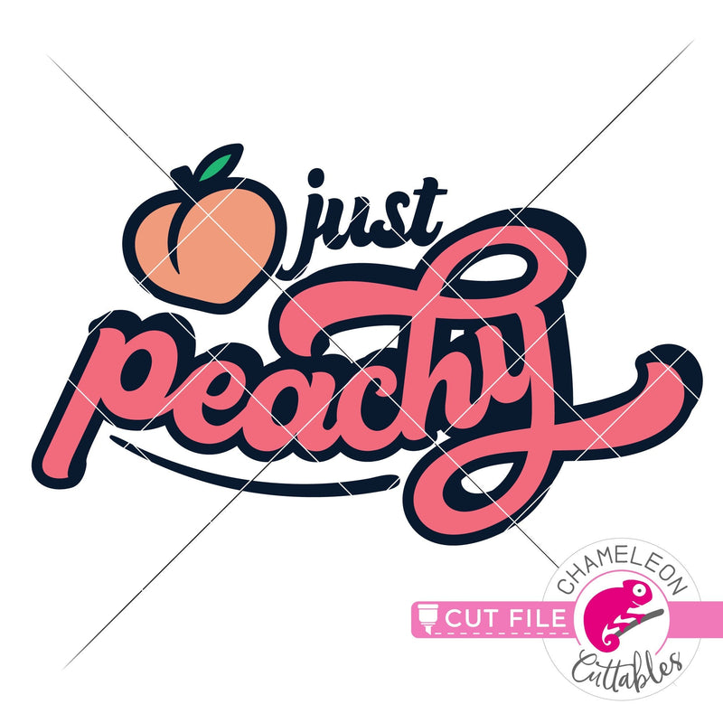 Just peachy southern peach layered svg png dxf eps jpeg SVG DXF PNG Cutting File