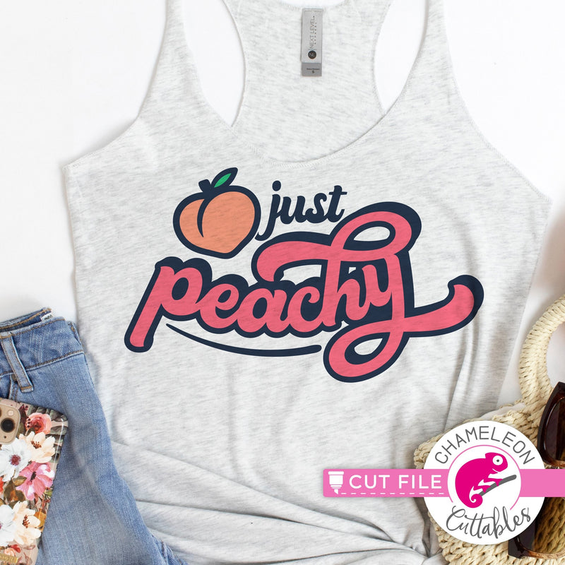 Just peachy southern peach layered svg png dxf eps jpeg SVG DXF PNG Cutting File