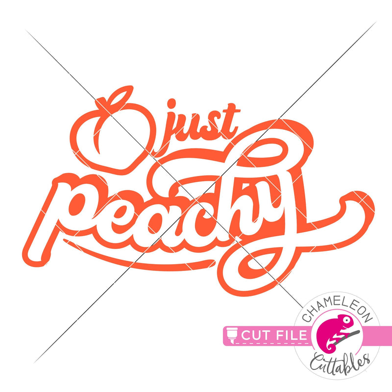 Just peachy southern peach svg png dxf eps jpeg SVG DXF PNG Cutting File