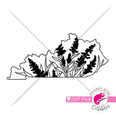 Kentucky state flower goldenrod outline svg png dxf eps jpeg SVG DXF PNG Cutting File