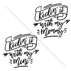 Kickin It With Mini Mommy Svg Png Dxf Eps Svg Dxf Png Cutting File
