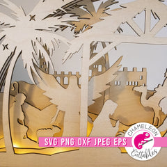 Large Christmas Arch Nativity laser svg png dxf eps jpeg SVG DXF PNG Cutting File