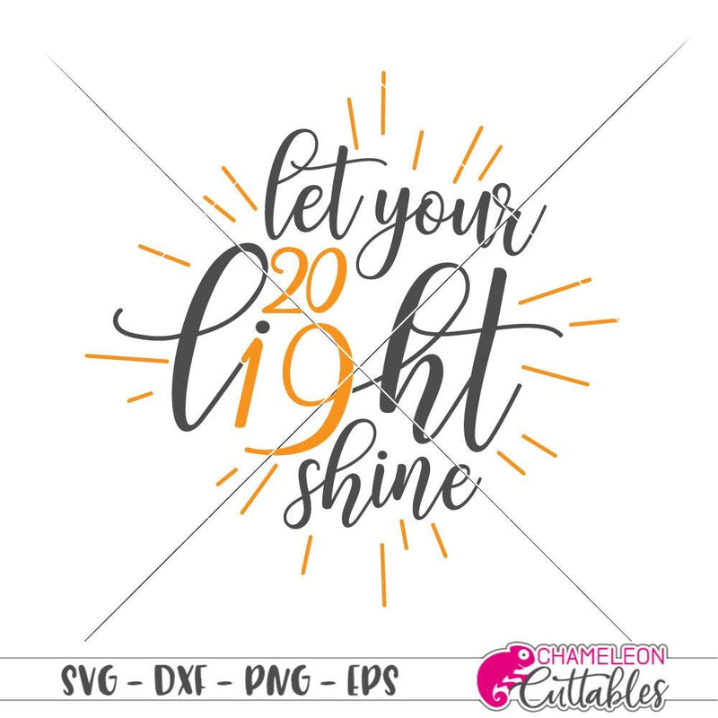 Let your light shine 2019 graduation hat svg png dxf eps SVG DXF PNG Cutting File