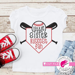 Little Sister biggest Fan svg png dxf eps SVG DXF PNG Cutting File