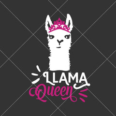 Llama Queen Svg Png Dxf Eps Svg Dxf Png Cutting File
