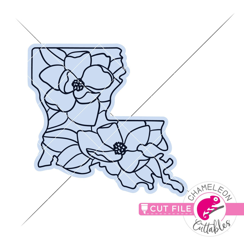 Louisiana state flower SVG png dxf eps jpeg SVG DXF PNG Cutting File