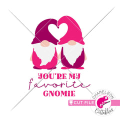 Love my gnomie gnome Valentines day svg png dxf eps jpeg SVG DXF PNG Cutting File