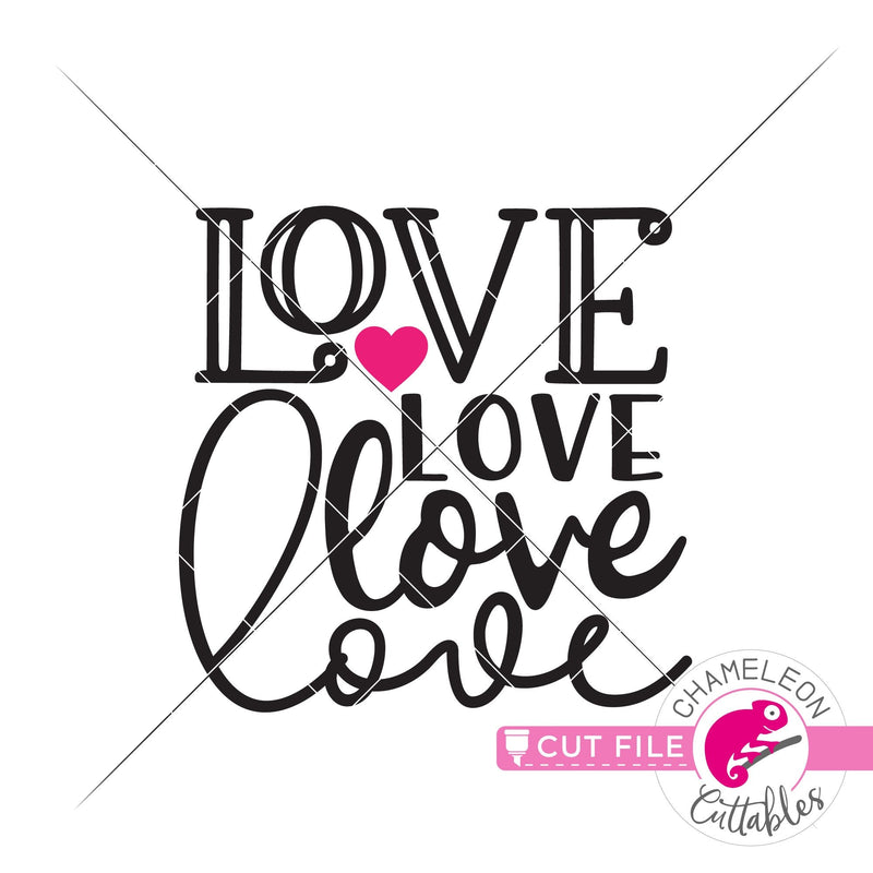 Love square Valentine’s Day svg png dxf eps jpeg SVG DXF PNG Cutting File