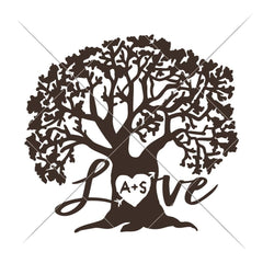Love Tree Svg Png Dxf Eps Svg Dxf Png Cutting File