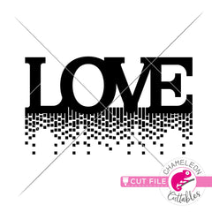 Love waterfall Valentines day svg png dxf eps jpeg SVG DXF PNG Cutting File
