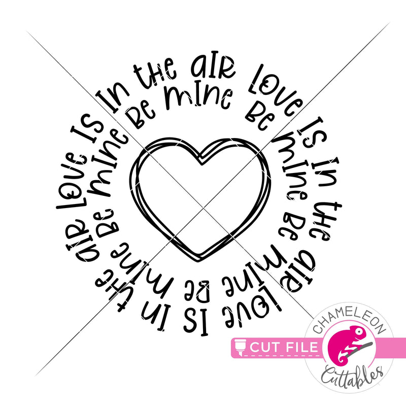 Love word art circle heart svg png dxf eps jpeg SVG DXF PNG Cutting File