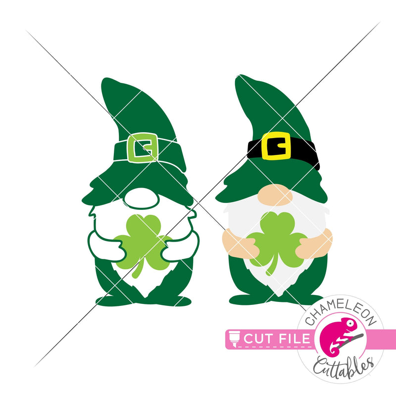 Lucky Gnomes St. Patricks Day svg png dxf eps jpeg SVG DXF PNG Cutting File