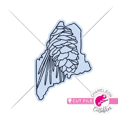 Maine state flower SVG png dxf eps jpeg SVG DXF PNG Cutting File