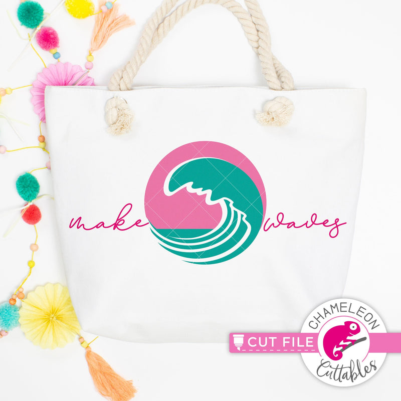 Make waves ocean wave circle beach svg png dxf eps jpeg SVG DXF PNG Cutting File