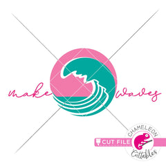 Make waves ocean wave circle beach svg png dxf eps jpeg SVG DXF PNG Cutting File