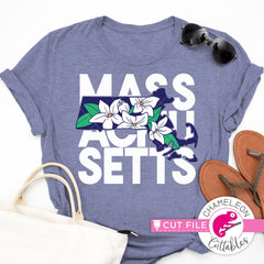 Massachusetts state flower mayflower square svg png dxf eps jpeg SVG DXF PNG Cutting File