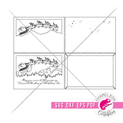May you never be too grown up to search the Skies on Christmas Eve rectangular svg dxf eps pdf SVG DXF PNG Cutting File