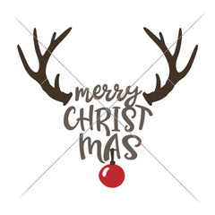 Merry Christmas Deer With Ornament Svg Png Dxf Eps Svg Dxf Png Cutting File
