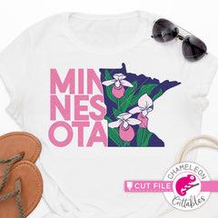 Minnesota state flower lady slipper svg png dxf eps jpeg SVG DXF PNG Cutting File