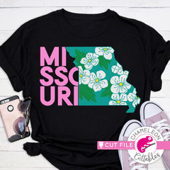 Missouri state flower hawthorn svg png dxf eps jpeg SVG DXF PNG Cutting File