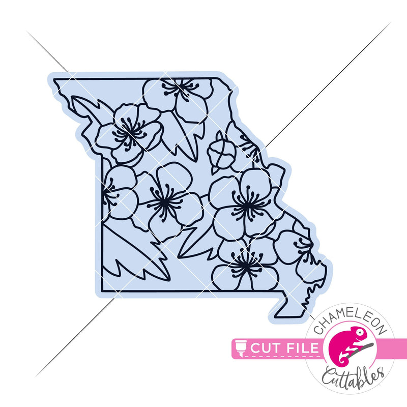 Missouri state flower SVG png dxf eps jpeg SVG DXF PNG Cutting File
