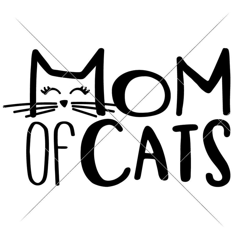 Mom Of Cats Svg Png Dxf Eps Svg Dxf Png Cutting File