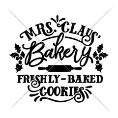 Mrs Claus Bakery Freshly Baked Cookies Svg Png Dxf Eps Svg Dxf Png Cutting File