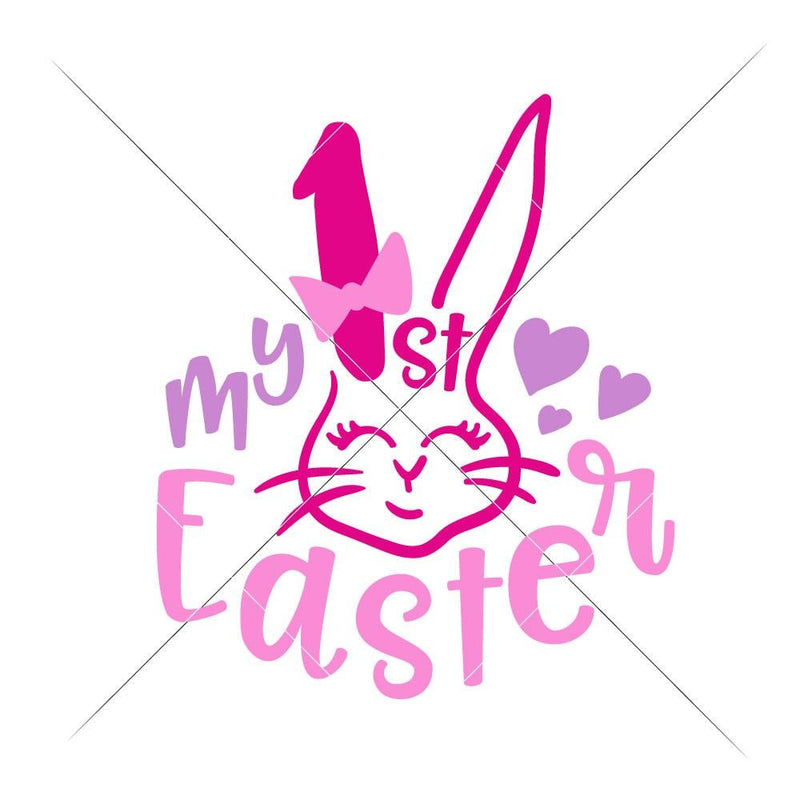My First Easter Girl Svg Png Dxf Eps Svg Dxf Png Cutting File