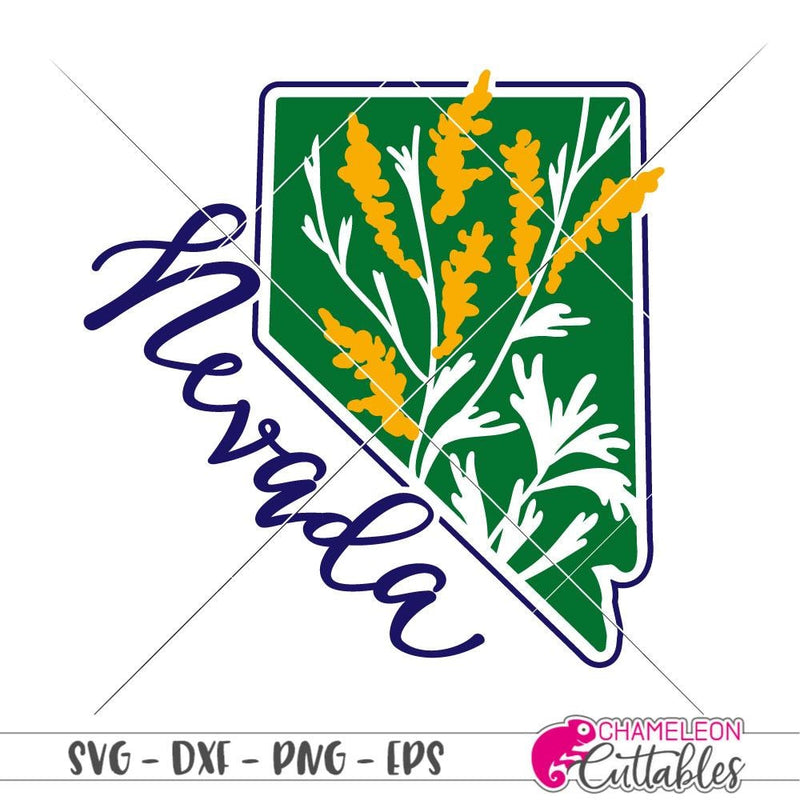 Nevada Sagebrush State Flower svg png dxf eps SVG DXF PNG Cutting File