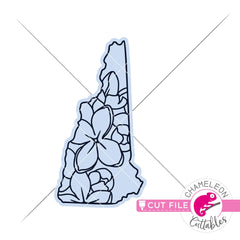 New Hampshire state flower SVG png dxf eps jpeg SVG DXF PNG Cutting File
