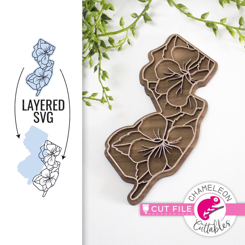 New Jersey state flower SVG png dxf eps jpeg SVG DXF PNG Cutting File