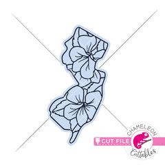 New Jersey state flower SVG png dxf eps jpeg SVG DXF PNG Cutting File