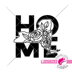 New York state flower rose home square svg png dxf eps jpeg SVG DXF PNG Cutting File