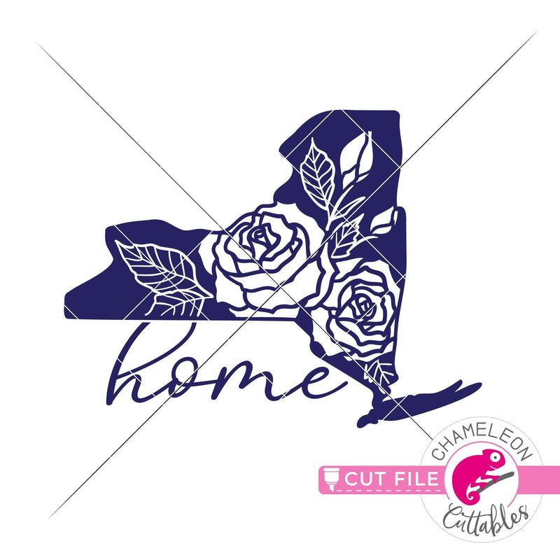 New York state flower rose home svg png dxf eps jpeg SVG DXF PNG Cutting File