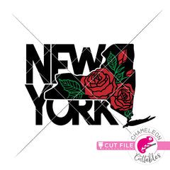 New York state flower svg png dxf eps jpeg SVG DXF PNG Cutting File
