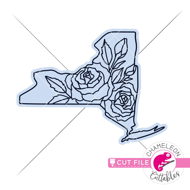 New York state flower SVG png dxf eps jpeg SVG DXF PNG Cutting File