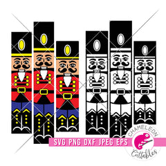 Nutcracker Christmas Porch Sign Leaner svg png dxf SVG DXF PNG Cutting File