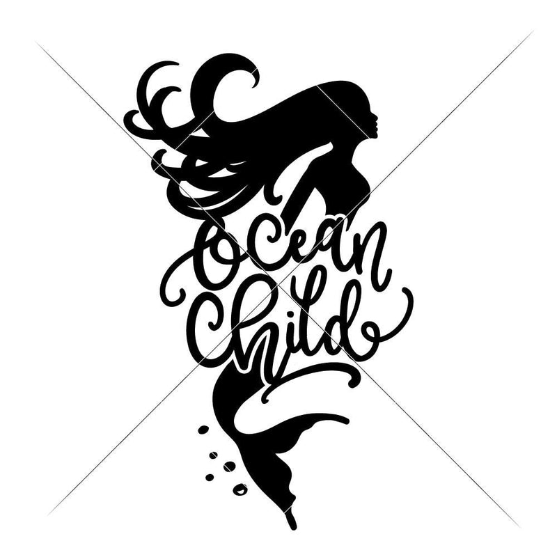 Ocean Child Svg Png Dxf Eps Svg Dxf Png Cutting File