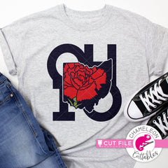 Ohio state flower carnation layered svg png dxf eps jpeg SVG DXF PNG Cutting File