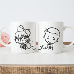 Our Hearts Are Connected For Friendship Mugs Svg Png Dxf Svg Dxf Png Cutting File