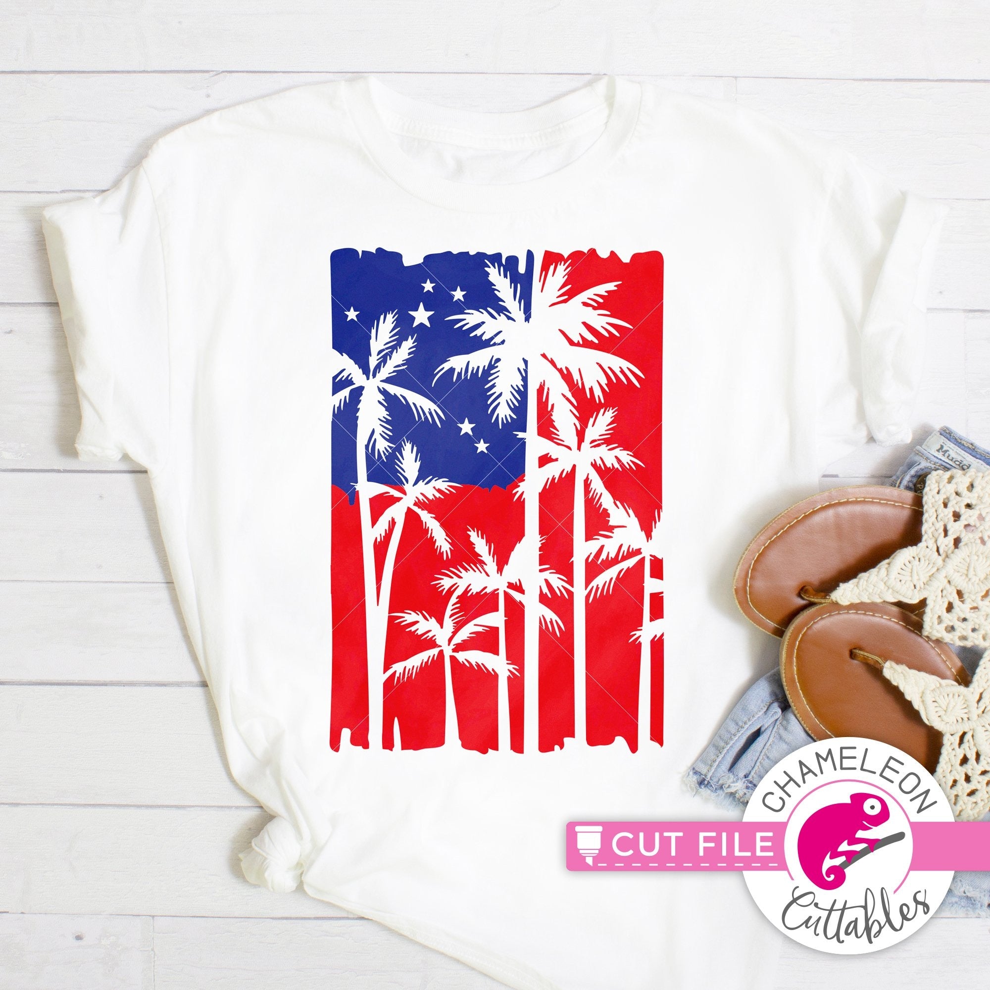 coconut palm tree american flag Palm Tree American Flag patriotic 4th of July svg png dxf eps jpeg