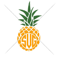 Pineapple For Monogram Svg Png Dxf Eps Svg Dxf Png Cutting File