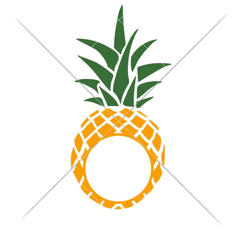 Pineapple For Monogram Svg Png Dxf Eps Svg Dxf Png Cutting File