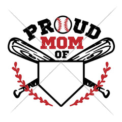 Proud Baseball Mom jersey number svg png dxf eps SVG DXF PNG Cutting File