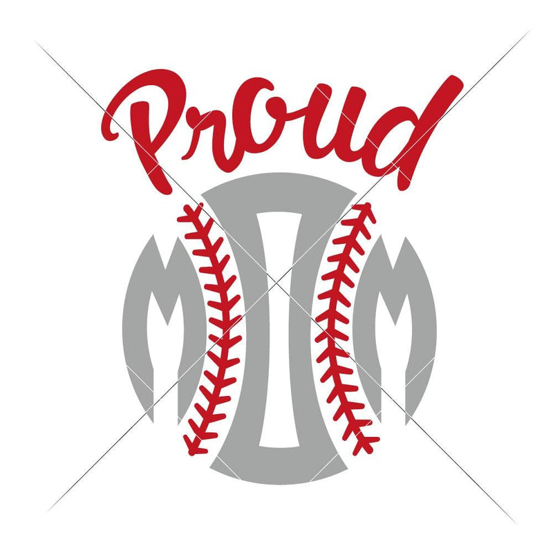Proud Baseball Mom Svg Png Dxf Eps Svg Dxf Png Cutting File