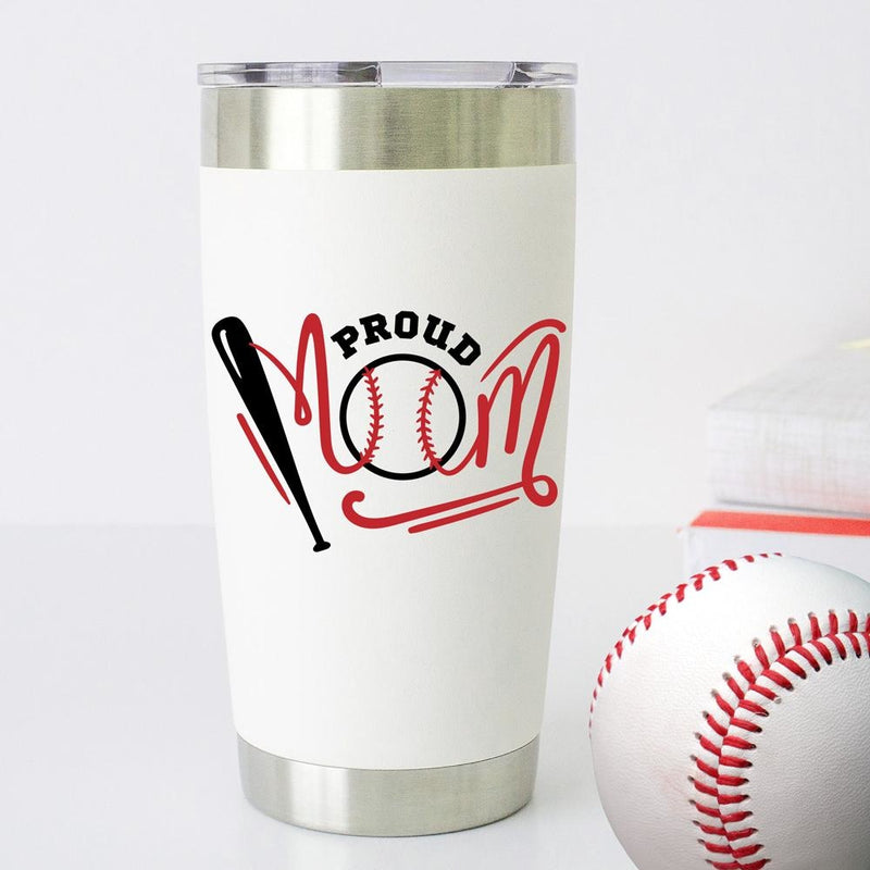 Proud Baseball Mom with bat and ball svg png dxf eps SVG DXF PNG Cutting File